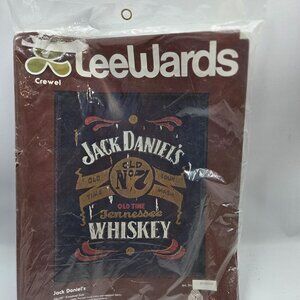 LeeWards Jack Daniels Crewel Embroidery Kit Old No 7 Tennessee Whiskey Sealed